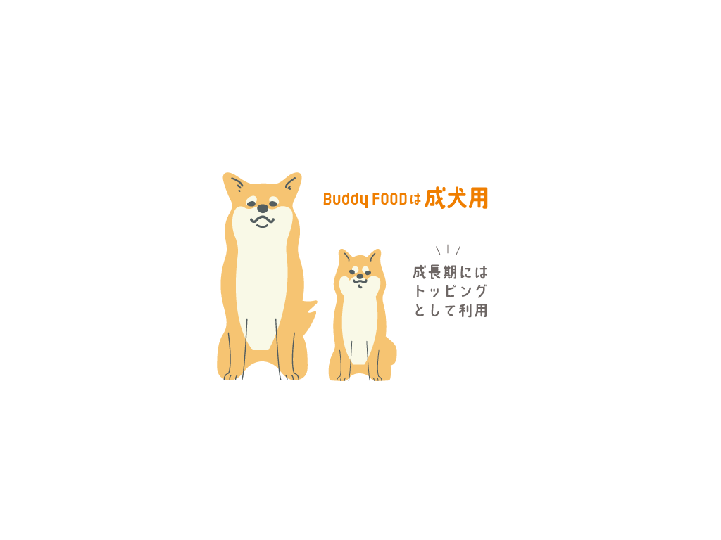 Buddy FOODの成犬専用の栄養設計